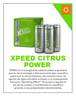 XPEED CITRUS POWER FUXION en lata bebida energetica en lata sin azucar